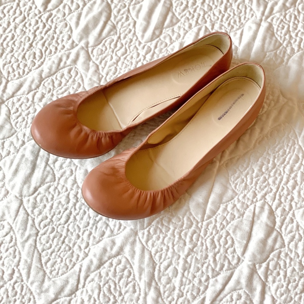J. Crew genuine leather ballet flats